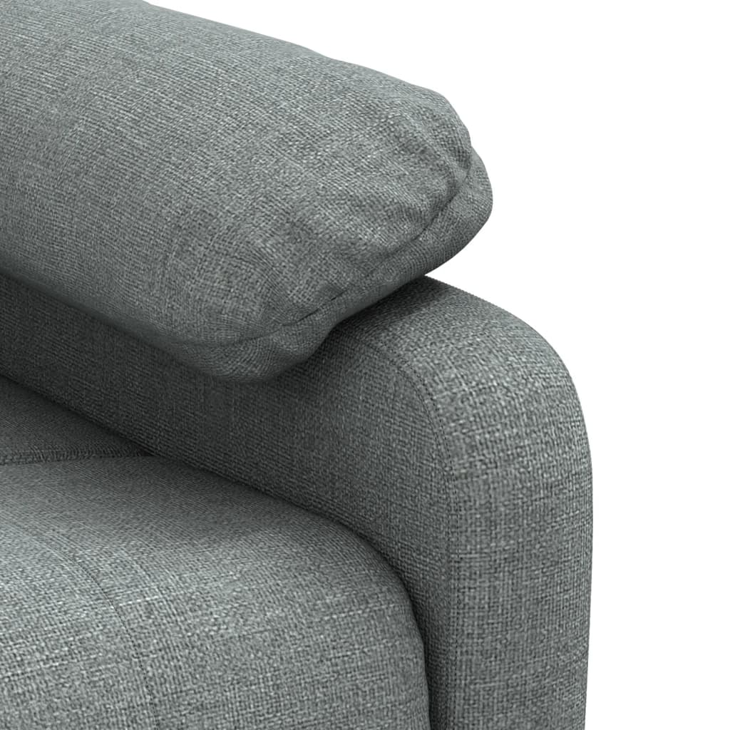 Fauteuil verstelbaar stof donkergrijs