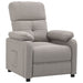 Fauteuil verstelbaar stof taupe