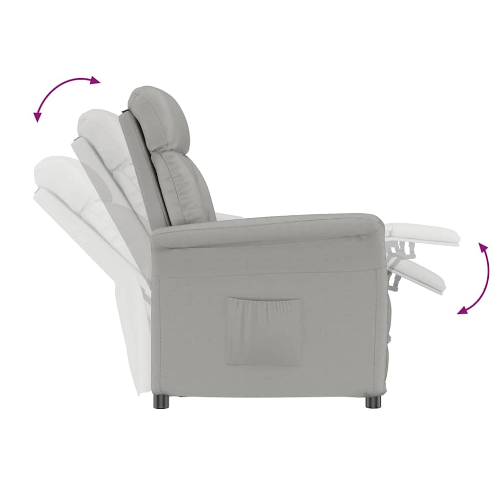Fauteuil Lichtgrijs Microvezel