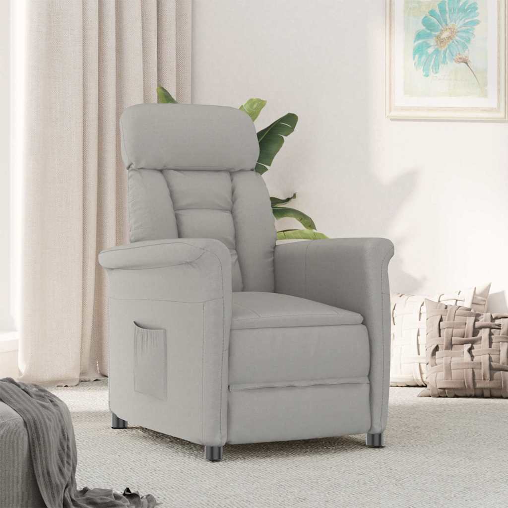 Fauteuil Lichtgrijs Microvezel