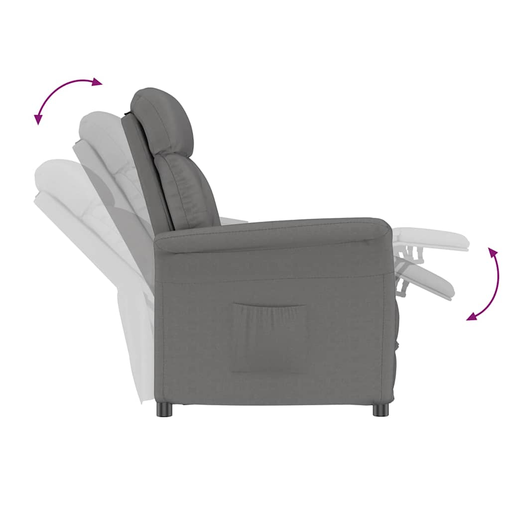 Fauteuil Donkergrijs Microvezel