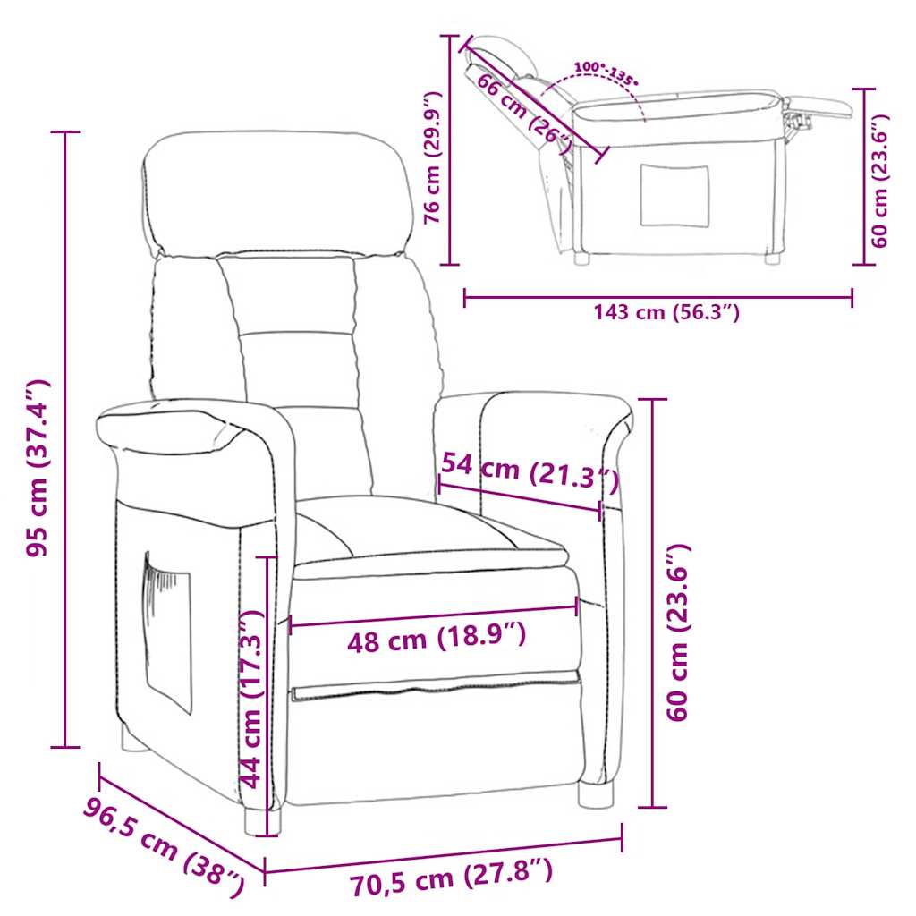 Fauteuil Donkergrijs Microvezel