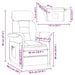 Fauteuil Donkergrijs Microvezel