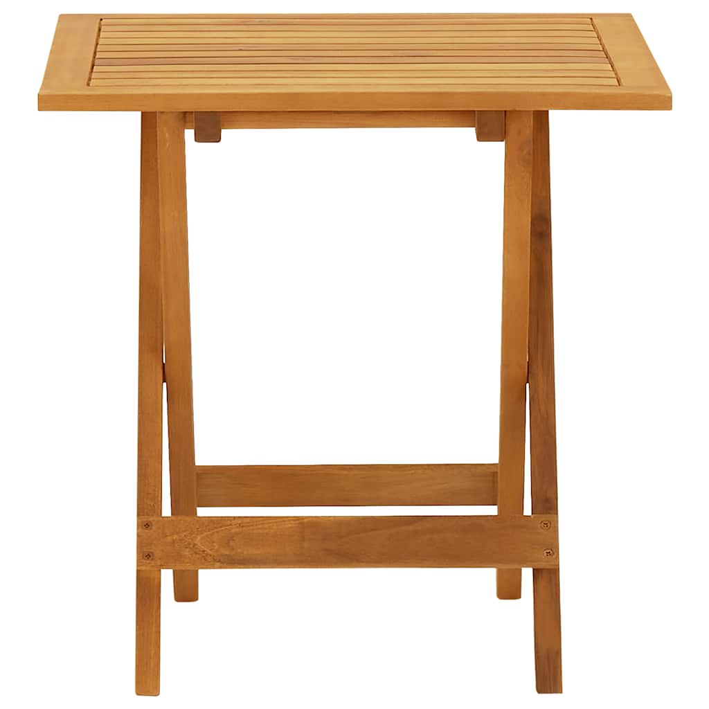 Terrasstoel met voetensteun en tafel massief acaciahout