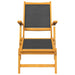 Terrasstoelen 2 st massief acaciahout en textileen