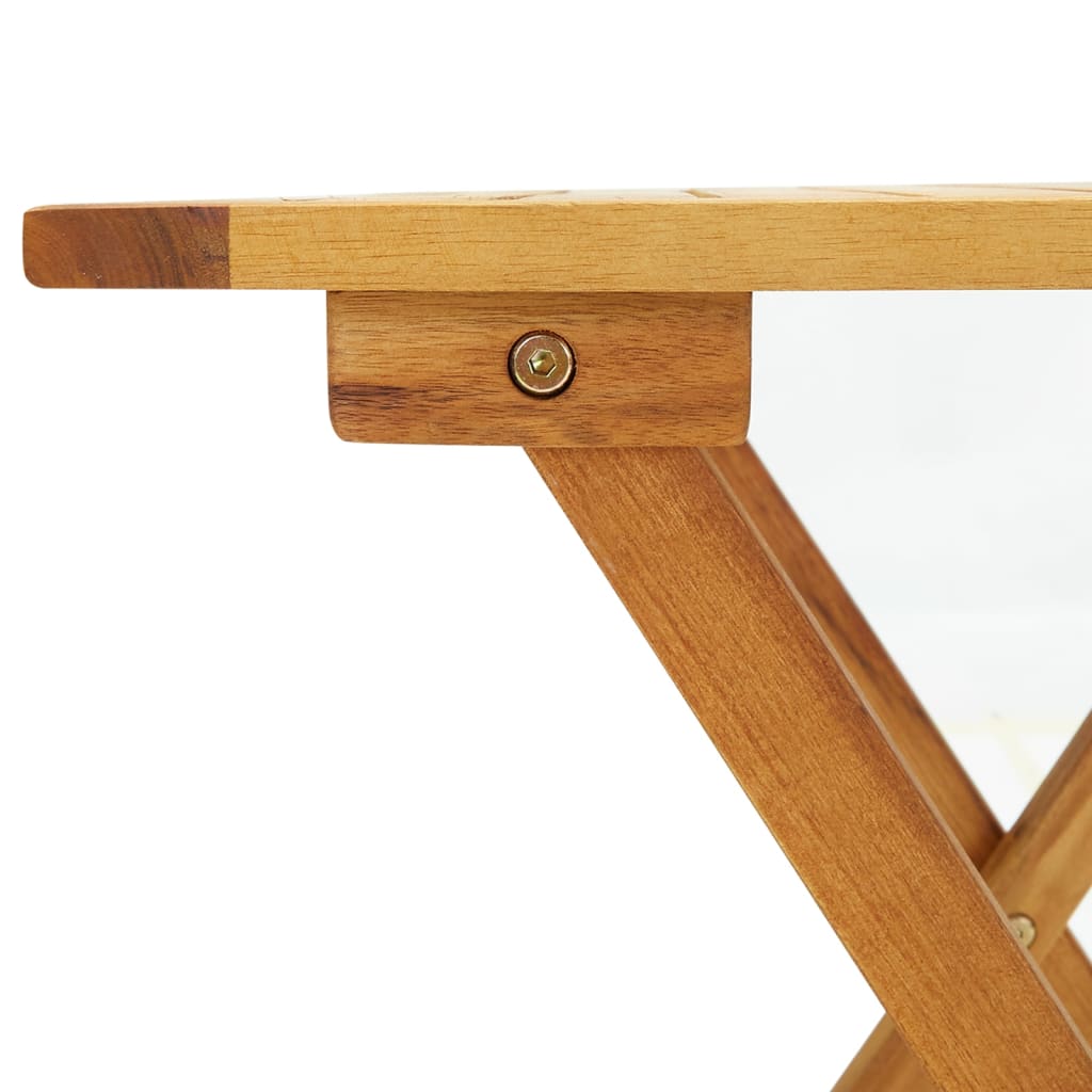 Terrasstoel met tafel massief acaciahout en textileen