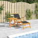 Terrasstoel met tafel massief acaciahout en textileen