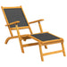 Terrasstoelen met tafel massief acaciahout en textileen