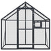 Volière 179x100x185 m aluminium antracietkleurig