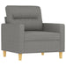 Fauteuil 60 cm stof donkergrijs