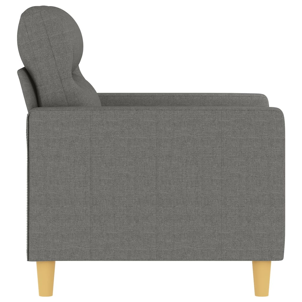 Fauteuil 60 cm stof donkergrijs