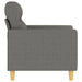 Fauteuil 60 cm stof donkergrijs