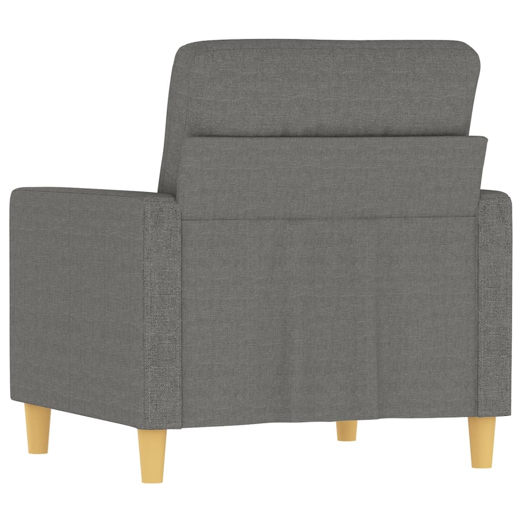 Fauteuil 60 cm stof donkergrijs