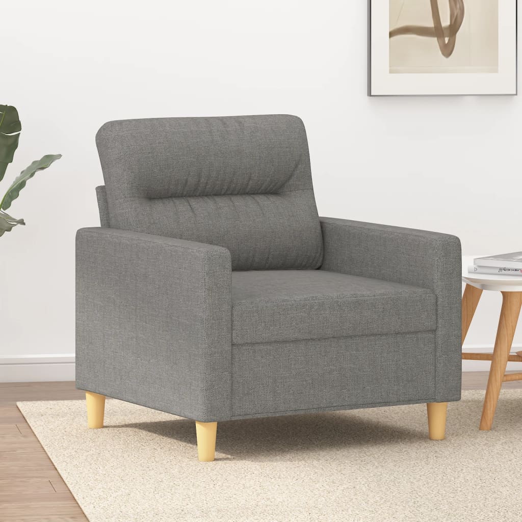 Fauteuil 60 cm stof donkergrijs