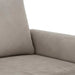 Tweezitsbank 120 cm fluweel lichtgrijs