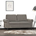 Tweezitsbank 120 cm fluweel lichtgrijs
