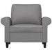 Fauteuil 60 cm stof lichtgrijs