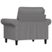 Fauteuil 60 cm stof lichtgrijs