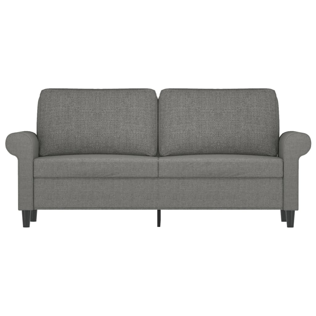Tweezitsbank 140 cm stof donkergrijs
