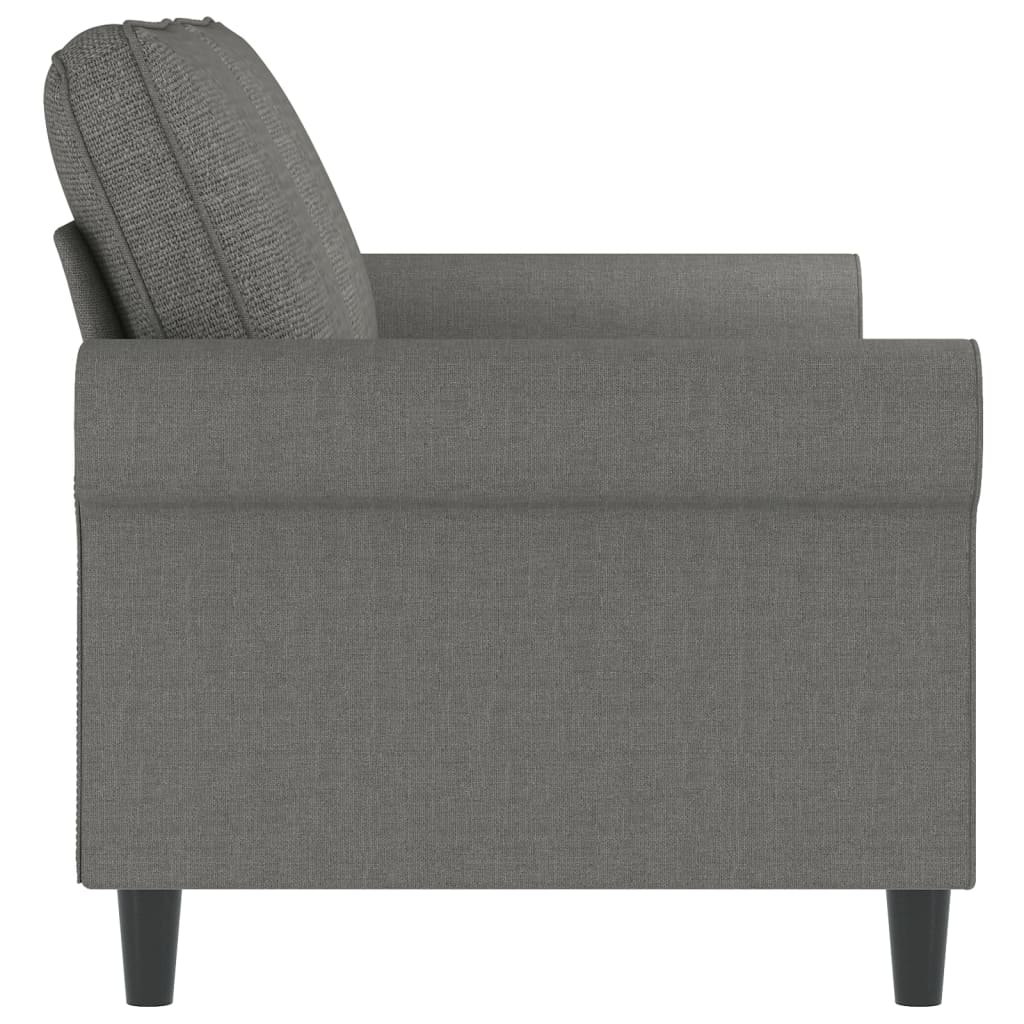 Tweezitsbank 140 cm stof donkergrijs