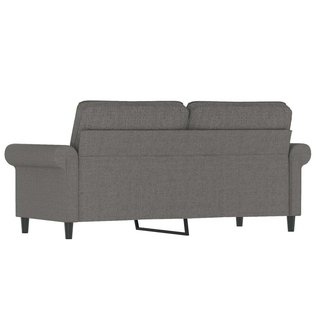 Tweezitsbank 140 cm stof donkergrijs