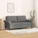 Tweezitsbank 140 cm stof donkergrijs