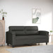 Tweezitsbank 140 cm microvezelstof donkergrijs