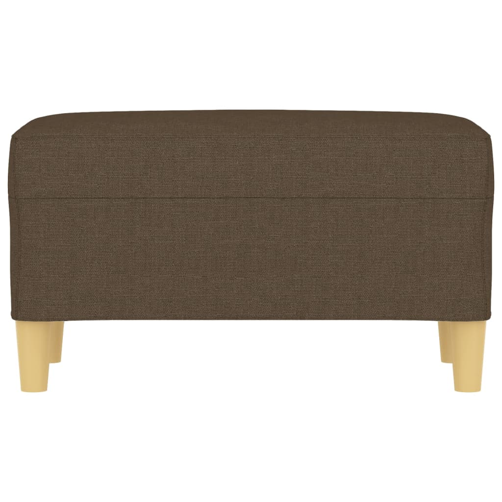 Bankje 70x35x41 cm stof bruin