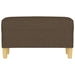 Bankje 70x35x41 cm stof bruin