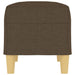 Bankje 70x35x41 cm stof bruin