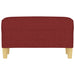 Bankje 70x35x41 cm stof wijnrood