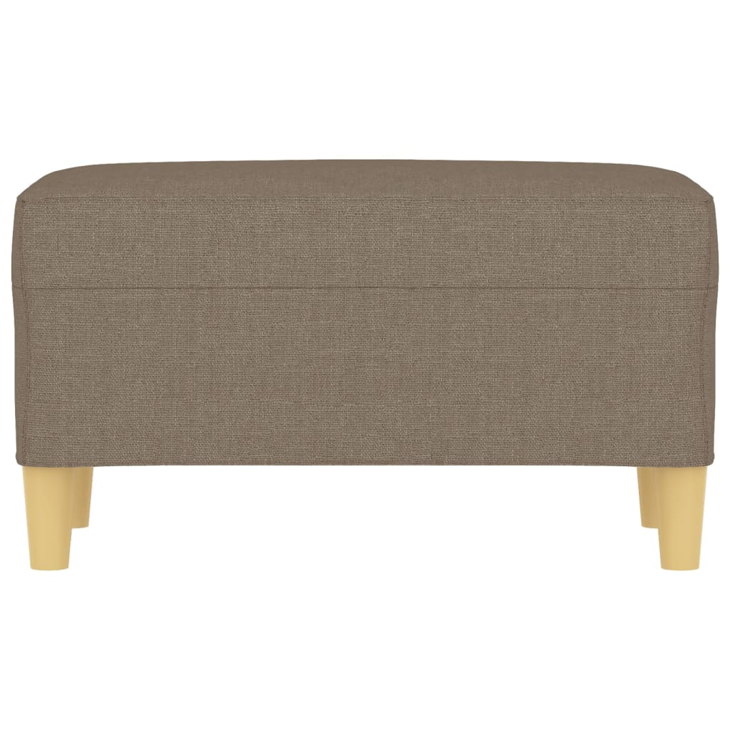 Bankje 70x35x41 cm stof taupe