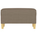 Bankje 70x35x41 cm stof taupe