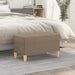Bankje 70x35x41 cm stof taupe