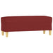 Bankje 100x35x41 cm stof wijnrood