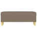 Bankje 100x35x41 cm stof taupe