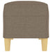Bankje 100x35x41 cm stof taupe