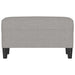 Bankje 70x35x41 cm stof lichtgrijs
