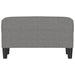 Bankje 70x35x41 cm stof donkergrijs