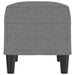 Bankje 70x35x41 cm stof donkergrijs