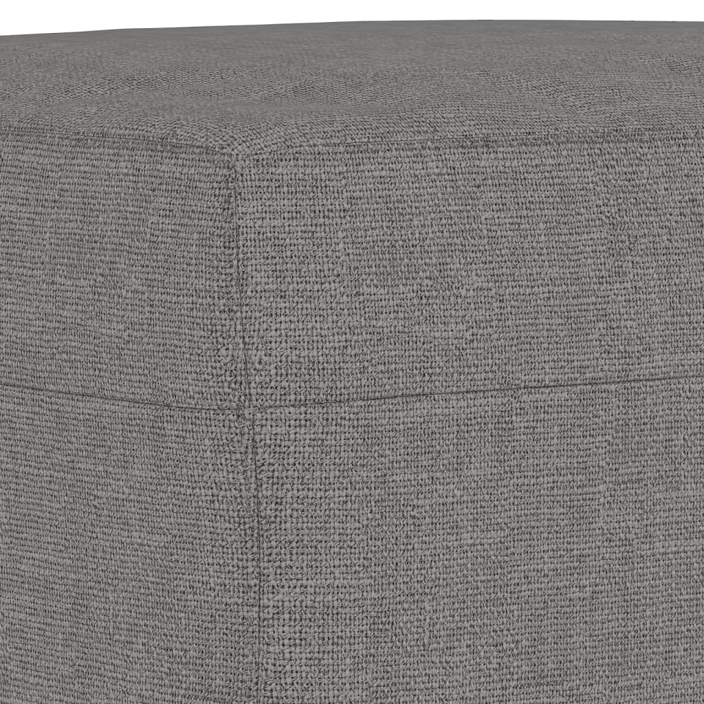 Bankje 70x35x41 cm stof donkergrijs
