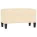 Bankje 70x35x41 cm stof crèmekleurig