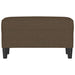Bankje 70x35x41 cm stof bruin