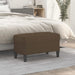 Bankje 70x35x41 cm stof bruin