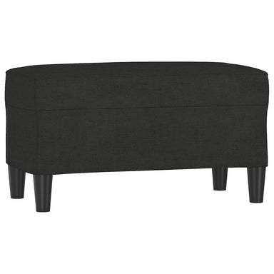 Bankje 70x35x41 cm stof zwart
