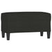Bankje 70x35x41 cm stof zwart