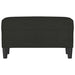 Bankje 70x35x41 cm stof zwart