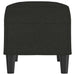 Bankje 70x35x41 cm stof zwart