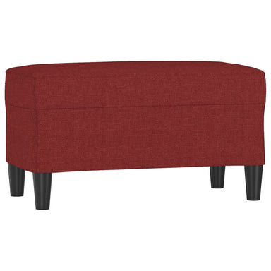 Bankje 70x35x41 cm stof wijnrood