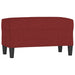 Bankje 70x35x41 cm stof wijnrood